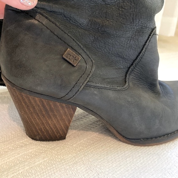 ❣️ Spanish Leather & Wood Heeled Boots  |  39 (9) - Picture 2 of 10